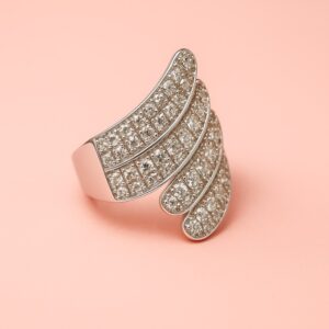 Anillo ajustable Rhodium-plated