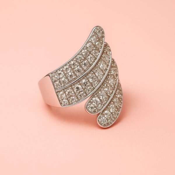 Anillo ajustable Rhodium-plated