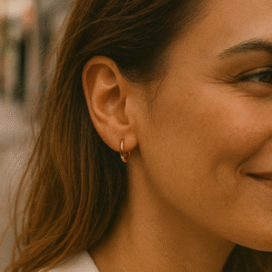 Claudia's Hoops Gold Plated Minimalist Earrings for Everyday Wear - Elegant Simple Design & Versatile Accessory