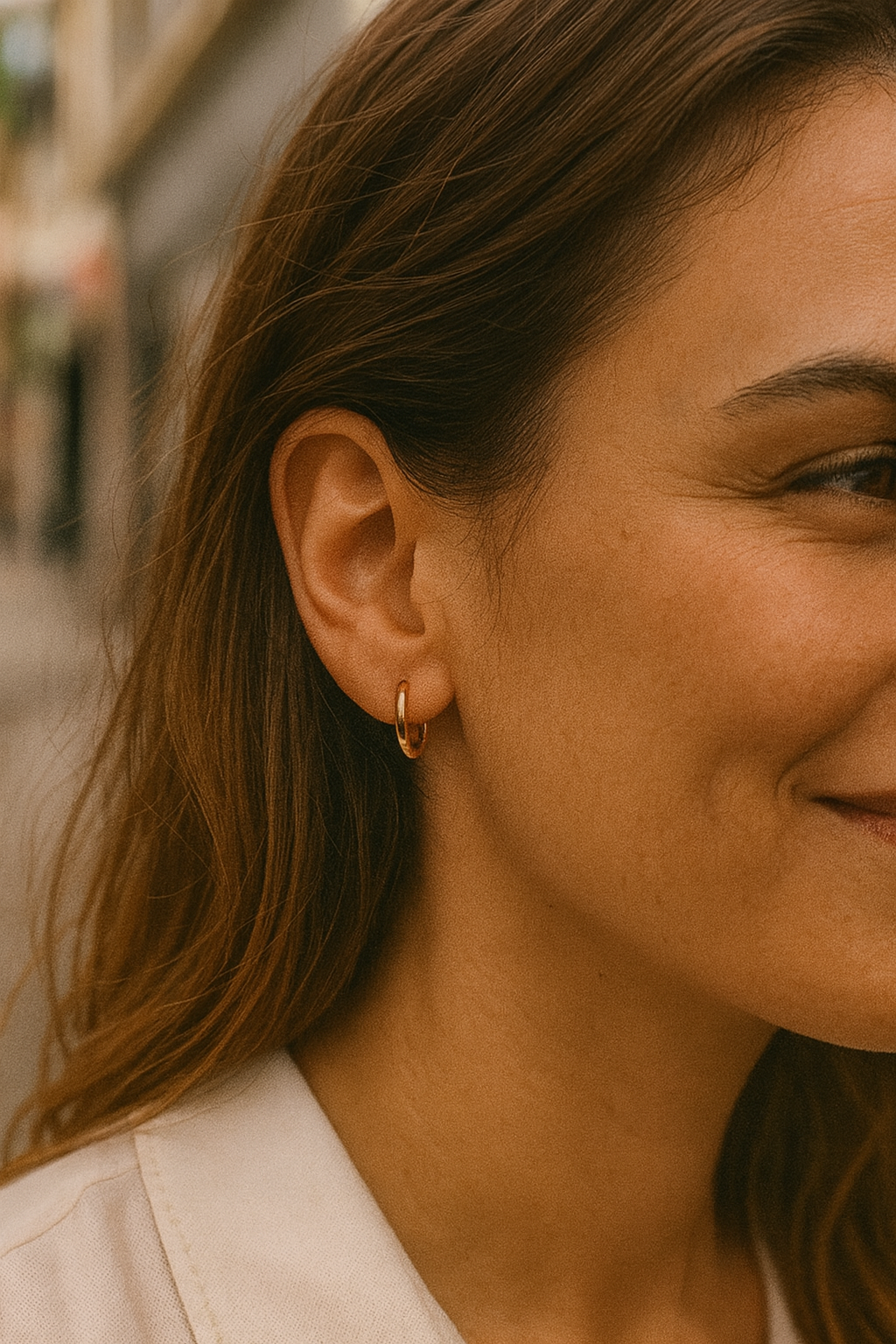 Claudia's Hoops Gold Plated Minimalist Earrings for Everyday Wear - Elegant Simple Design & Versatile Accessory