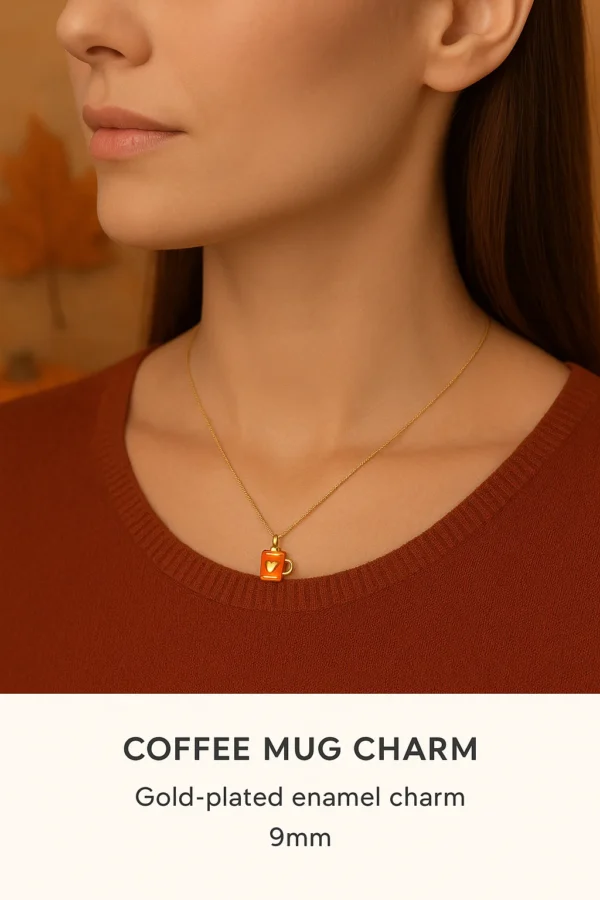 Gold-Plated enamel Charm 9mm - Imagen 3